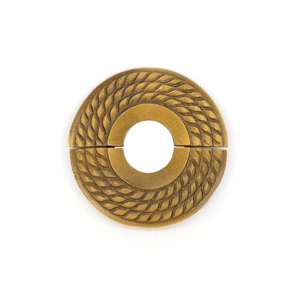 Aluminum Escutcheon Plate 3.13" OD Escutcheon 0.75" IPS Lacquered